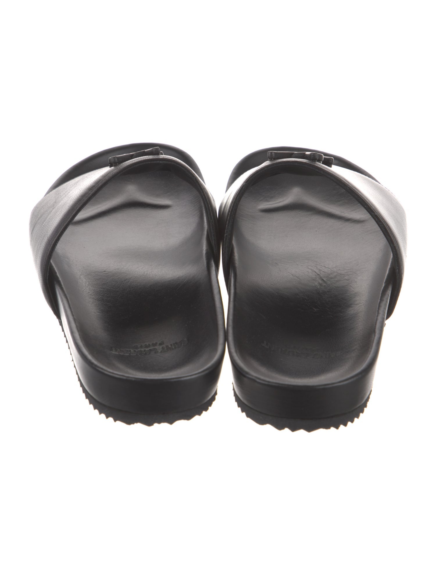Saint Laurent Leather Slides